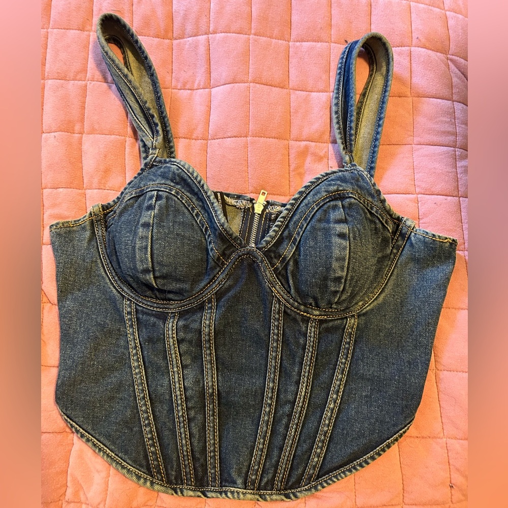 Pretty Little Thing Denim Top